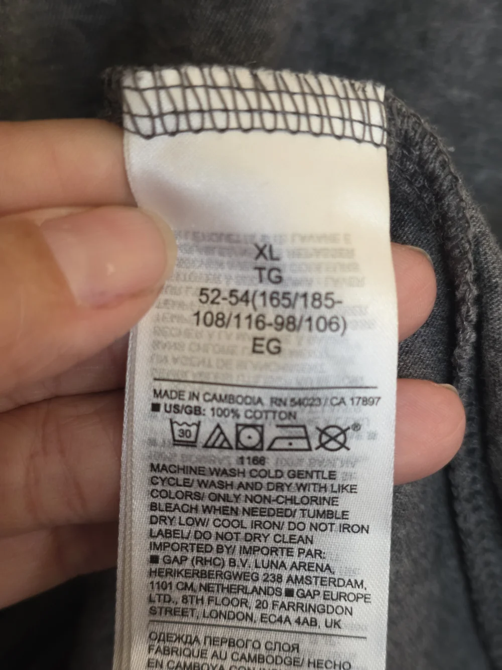 Banana Republic Charcoal Gray Short-Sleeve Henley - Picture 7 of 9